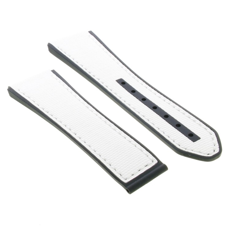 Zenith Cinturino Caucciù Bianco 22/18 mm effetto cordura Defy Classic 49.9005.670-11.R943