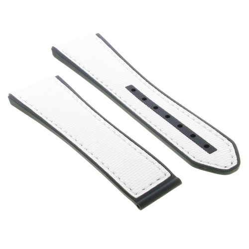 Zenith Cinturino Caucciù Bianco 22/18 mm effetto cordura Defy Classic 49.9005.670-11.R943