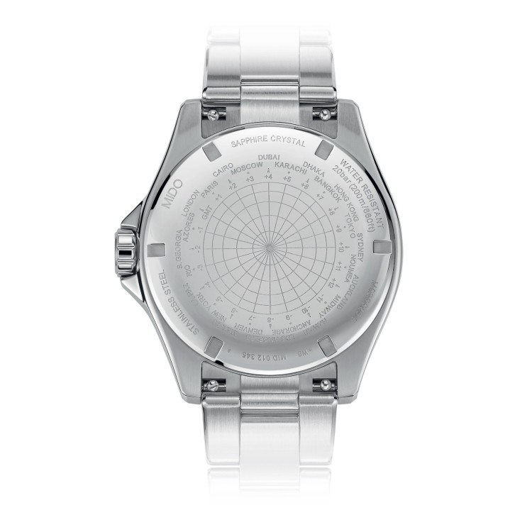 MIDO Ocean Star GMT M026.629.11.041.00 Automatico in Acciaio 44 mm Nero Lunetta ceramica Nera