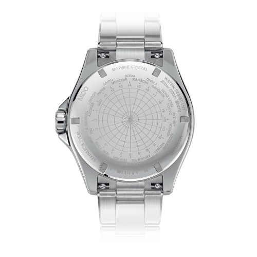 MIDO Ocean Star GMT M026.629.11.041.00 Automatico in Acciaio 44 mm Nero Lunetta ceramica Nera