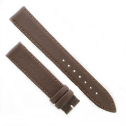 Cinturino Agnello Marrone opaco 18/16 mm Piatto classico