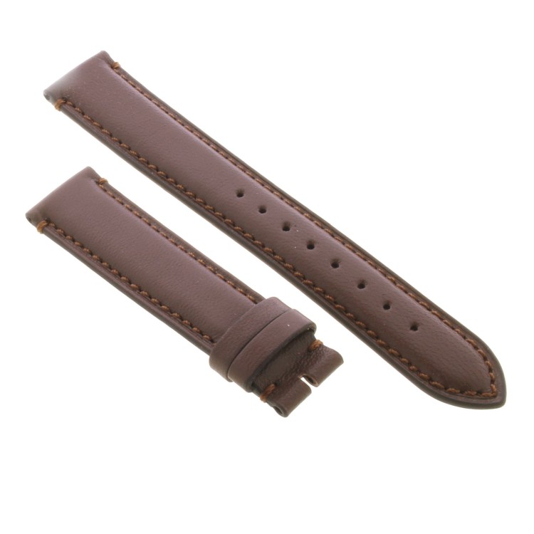 Cinturino Agnello Cucito a Mano Marrone opaco 18/16 mm classico