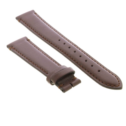 Cinturino Agnello Cucito a Mano Marrone opaco 20/16 mm classico