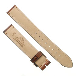 Cinturino Stampa Alligatore Marrone Gold Semilucido effetto Sfumato 18/16 mm B48B classico 2