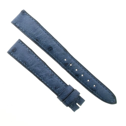 BLANCPAIN Cinturino Struzzo Blu Opaco misure 15/12 mm B34B Presenta minimi segni da esposizione.