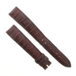 BLANCPAIN Cinturino Usato Alligatore Rosso Bordeaux Opaco misure 15/12 mm B34B Presenta segni di usura