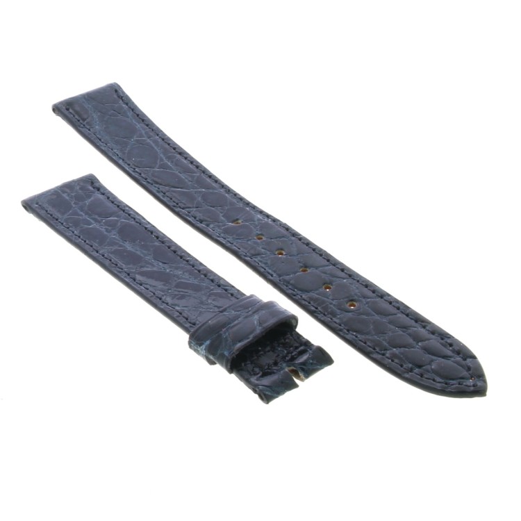 Cinturino CARTIER Alligatore Lucido Blu 17/14 mm B42B