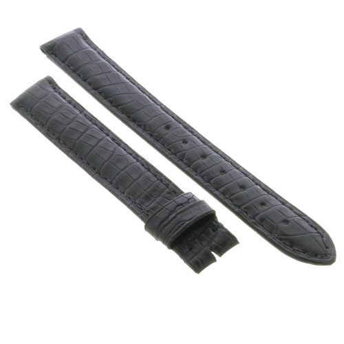 Cinturino CARTIER Alligatore opaco Nero 16/14 mm B42B