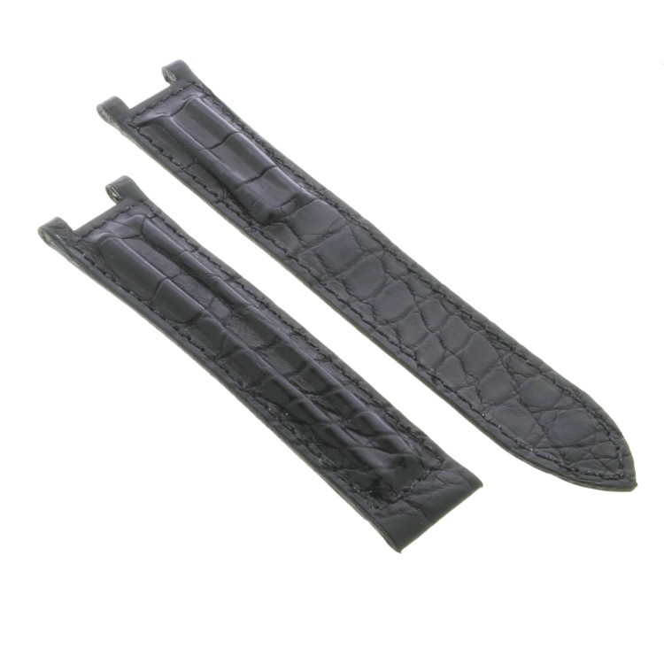 Cinturino CARTIER Alligatore opaco Nero 20/18 mm B42B