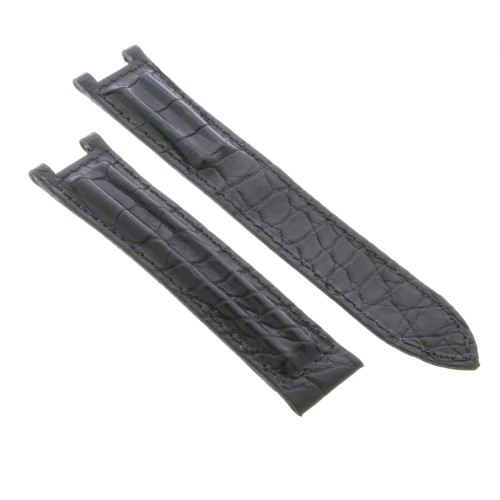 Cinturino CARTIER Alligatore opaco Nero 20/18 mm B42B