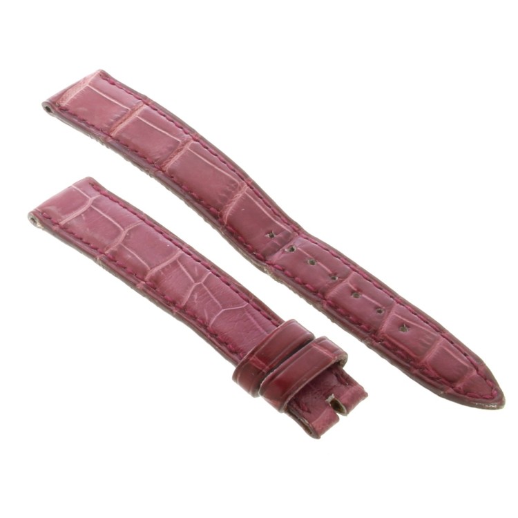 BLANCPAIN Cinturino Usato Alligatore Rosa Fuxia Opaco misure 15/12 mm B34B Presenta segni di usura