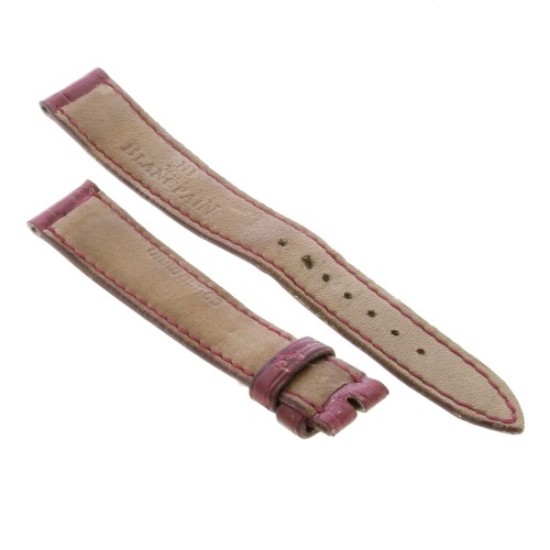 BLANCPAIN Cinturino Usato Alligatore Rosa Fuxia Opaco misure 15/12 mm B34B Presenta segni di usura