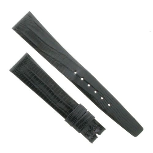 Longines Cinturino Lucertola Tejus Nero Lucido 18/14 mm B28B.