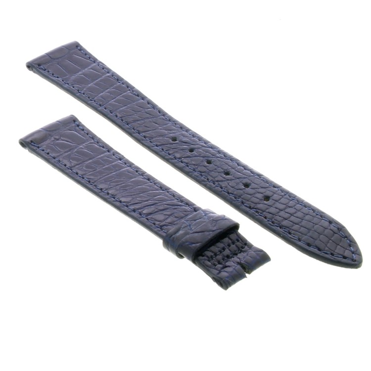 Longines Cinturino Alligatore Blu Lucido 18/14 mm B28B.