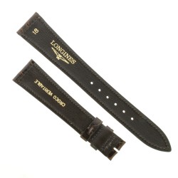 Longines Cinturino Coccodrillo Marrone Lucido 18/14 mm B28M. 2