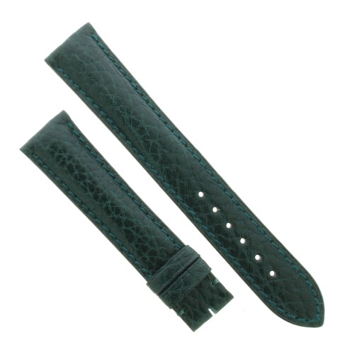 OMEGA cinturino Vintage Pelle Martellata Verde 18/16 mm spezzoni 115/75 mm Spessore 4,8 mm.