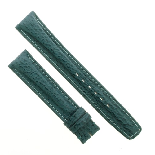 OMEGA cinturino Vintage Squalo Verde 18/16 con bombatura.spezzoni 115/75 mm. Spessore 5,7 mm.