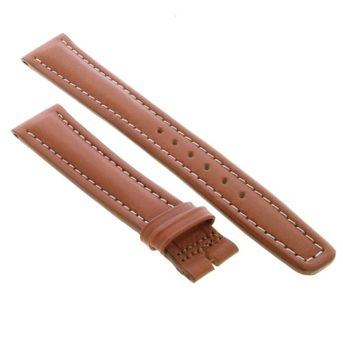 OMEGA cinturino Vintage Pelle Marrone 18/16 bombatura spezzoni 116/76 mm Spessore 4,8 mm.