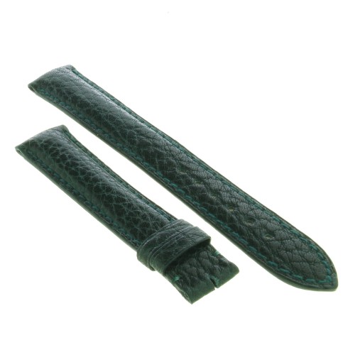 OMEGA cinturino Vintage Pelle Martellata Verde 18/16 mm spezzoni 115/75 mm Spessore 4,8 mm.