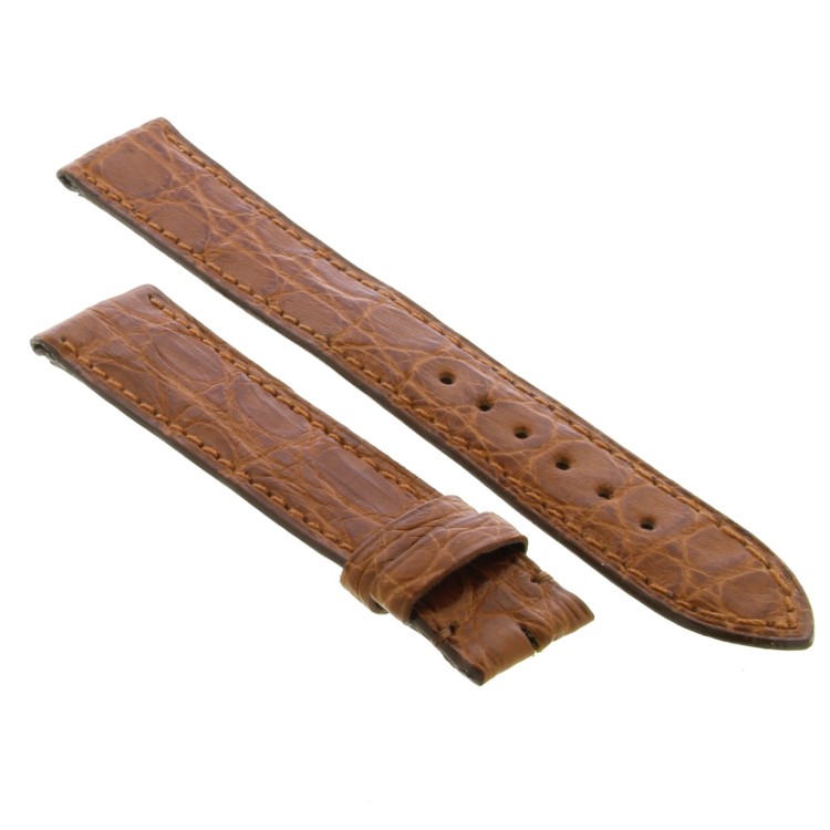 OMEGA Cinturino Vintage Alligatore Marrone Opaco 18/16 mm B30B Lunghezza 114/76 mm.