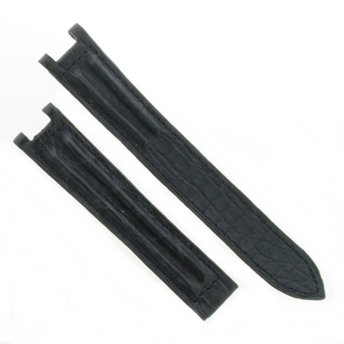 Cinturino CARTIER Coccodrillo opaco Nero 18/16 mm B42B