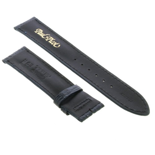 PAUL PICOT cinturino Squalo Blu  20/18 mm B50N spezzoni 115/76 mm. Spessore 5 mm.