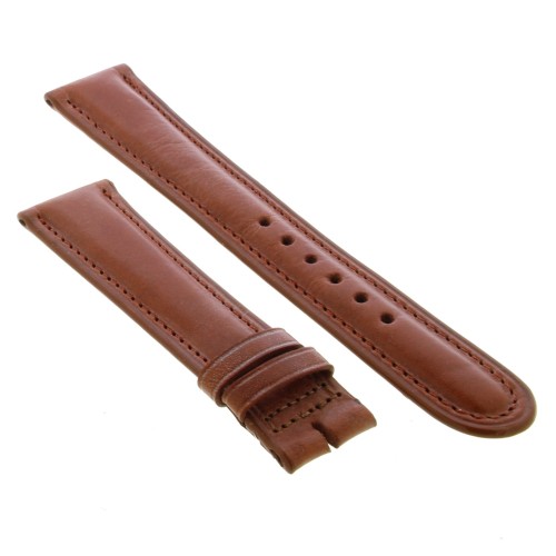DUNHILL Cinturino Pelle Marrone 20/17 mm B45B spessore 4,5 mm lunghezze 116/76 mm