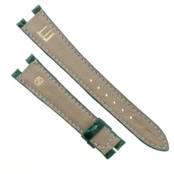 DUNHILL Cinturino Alligatore Verde Lucido 18/14 mm imposta da 6 mm B30B spessore 3 mm lunghezze 114/76 mm 2