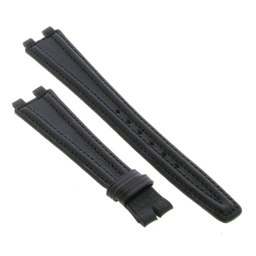 DUNHILL Cinturino Pelle Nero 20/14 mm imposta da 6 mm B30N spessore 3 mm lunghezze 120/78 mm.