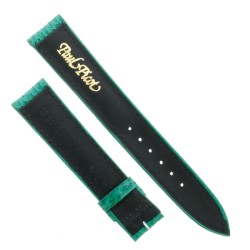 PAUL PICOT cinturino Squalo Verde 18/16 mm B50N spezzoni 115/76 mm. Spessore 5 mm. 2