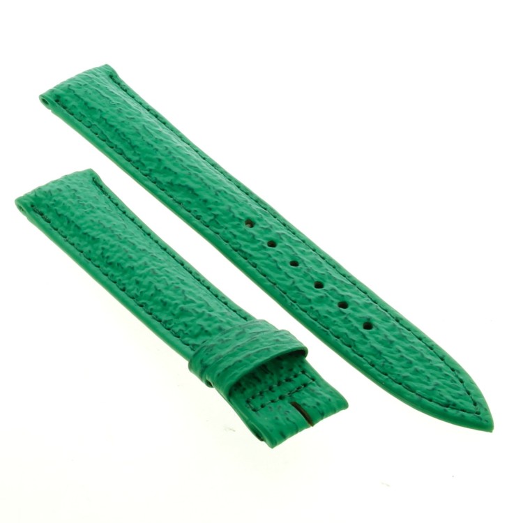 PAUL PICOT cinturino Squalo Verde 18/16 mm B50N spezzoni 115/76 mm. Spessore 5 mm.
