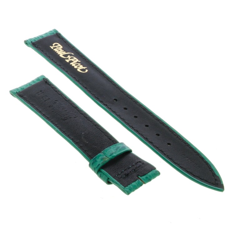 PAUL PICOT cinturino Squalo Verde 18/16 mm B50N spezzoni 115/76 mm. Spessore 5 mm.