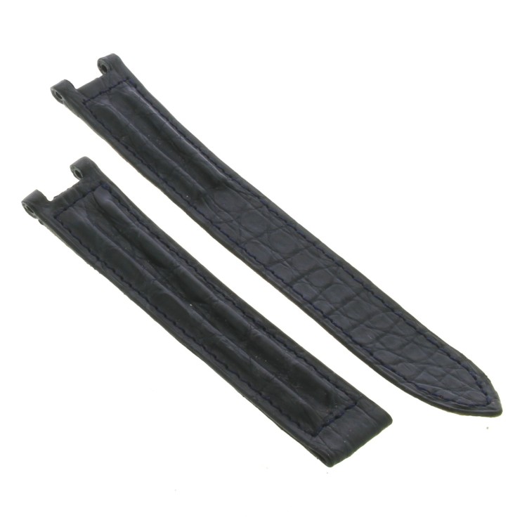 Cinturino CARTIER Coccodrillo opaco Nero 18/16 mm B42B