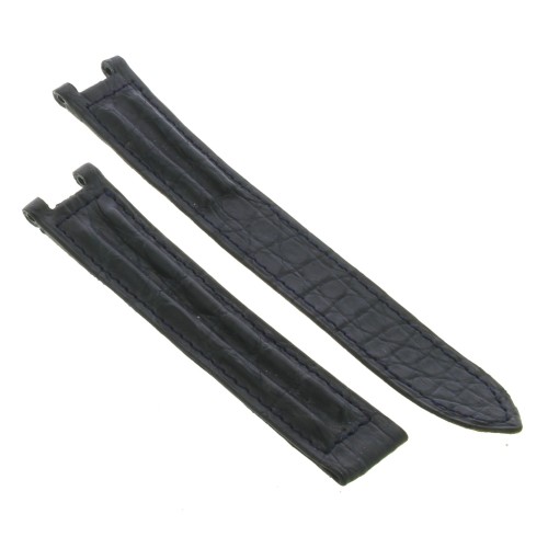 Cinturino CARTIER Coccodrillo opaco Nero 18/16 mm B42B