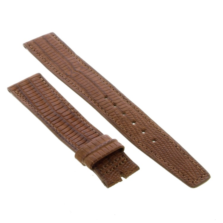 TIFFANY & CO Cinturino Lucertola Marrone Opaco 18/16 mm B28B spessore 2,8 mm.