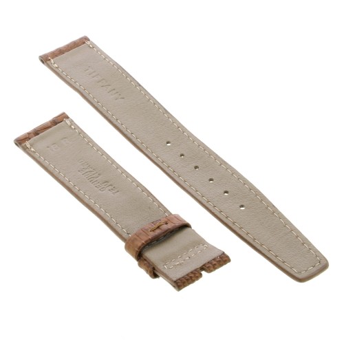 TIFFANY & CO Cinturino Lucertola Marrone Opaco 18/16 mm B28B spessore 2,8 mm.