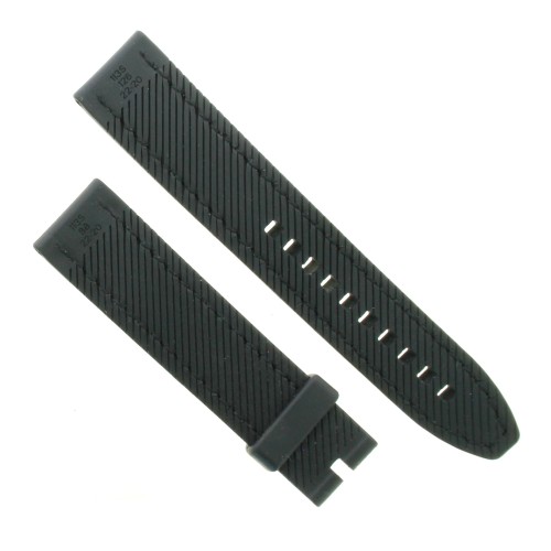 Cinturino Breitling Caucciù Nero Opaco 22/20 mm B43N cuciture rosse.