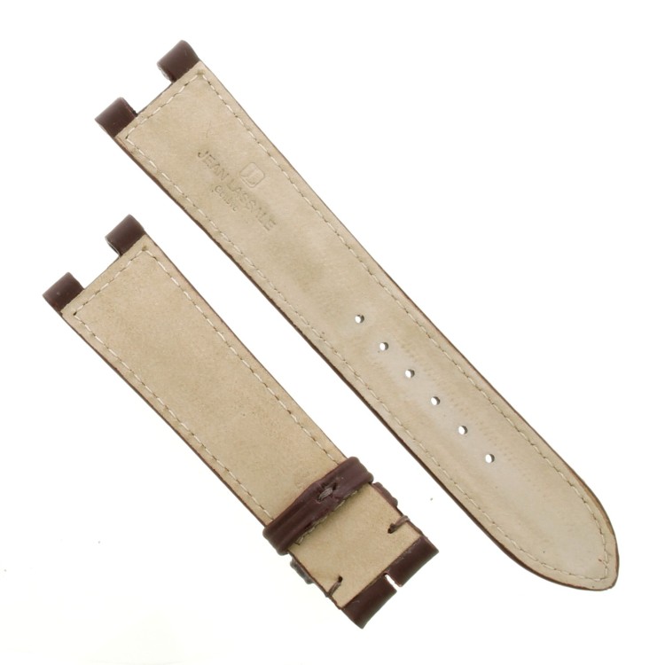 JEAN LASSALE Cinturino Pelle Marrone  Bombato  21/18 mm B50B spessore 5 mm