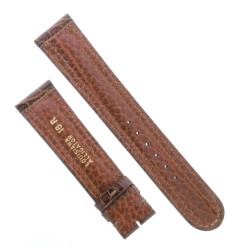 Cinturino Sartoriale Alligatore Marrone Medio opaco 20/18 mm B56M  classico. 2