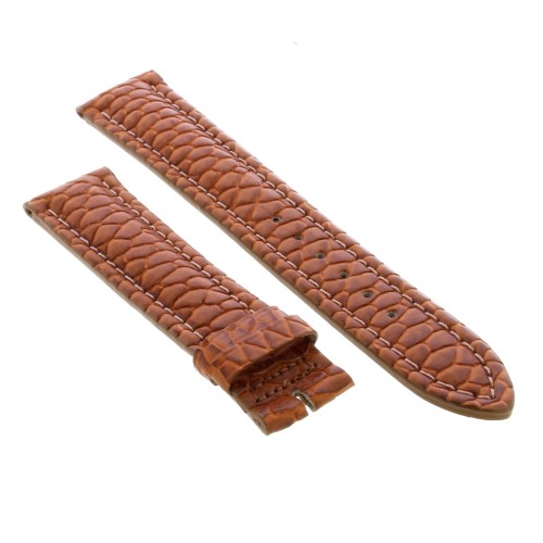 Cinturino Breitling Aftermarket Compatibile Castoro Marrone medio Opaco 20/18 mm B55G cuciture chiare