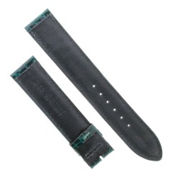 Cinturino Sartoriale Alligatore Verde Scuro Lucido 19/18 mm B33B classico. 2