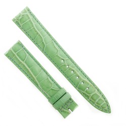 Cinturino Sartoriale Alligatore Verde Chiaro Opaco 18/16 mm B36B forma classica