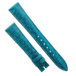 Cinturino Sartoriale Pelle Blu Sfumato Opaco 18/14 mm B35N fodera nera classico