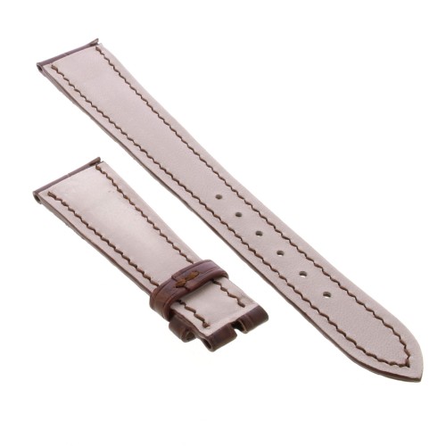 Cinturino Sartoriale Alligatore Marrone Medio opaco 19/14 mm B40B  classico.
