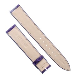 Cinturino Sartoriale Coccodrillo Viola Lucido 17/16 mm B30B forma classica 2