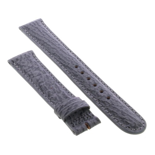 Cinturino Sartoriale Squalo Grigio Opaco  18/16 mm B45B forma classica