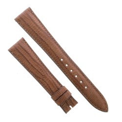 Cinturino Sartoriale Lucertola Tejus Marrone Naturale  Opaco 18/14 mm B32M forma classica