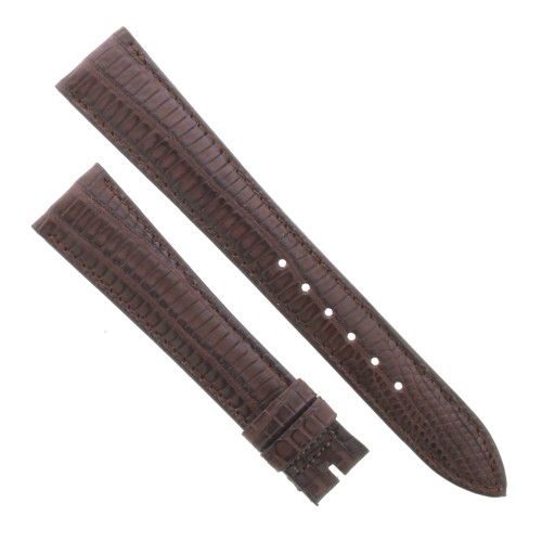 Cinturino Sartoriale Lucertola Tejus Marrone Tasta di Moro  Opaco 18/14 mm B32M forma classica
