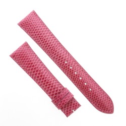 Cinturino Sartoriale Lucertola Rosa Lucido 20/16 mm B35B forma classica