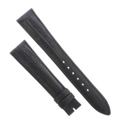 Cinturino Sartoriale Lucertola Tejus Nero Opaco 18/14 mm B32N forma classica